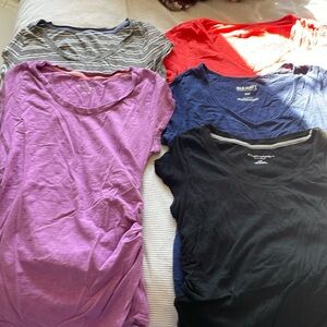 Maternity short sleeve tops (5)